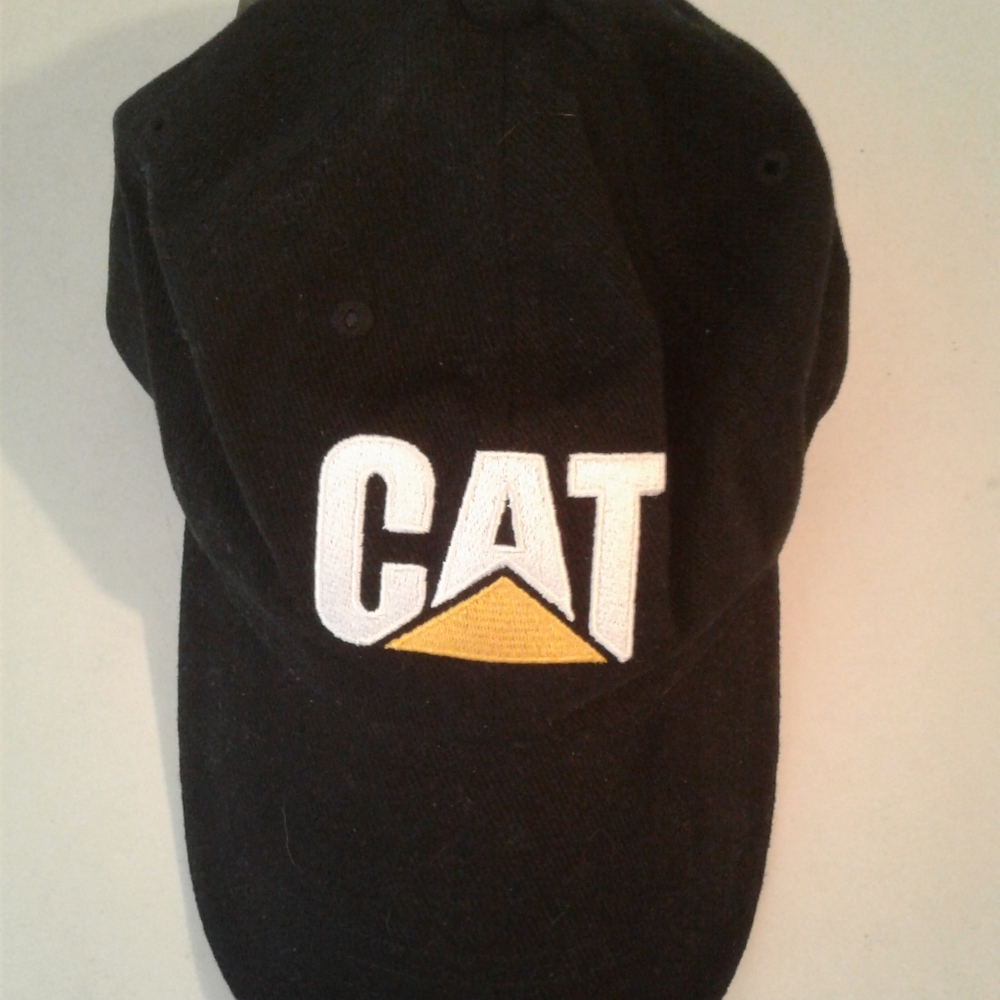 Caterpillar Black and Yellow Logo Hat